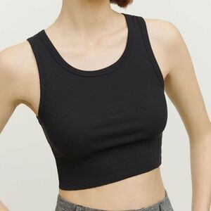 Reformation Adel Tank Black